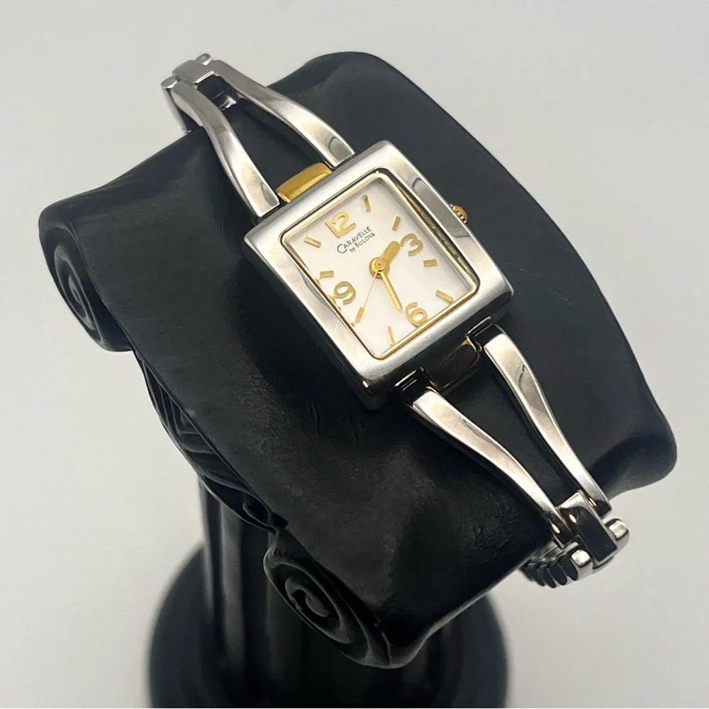 Caravelle by Bulova Womens Watch Two-Tone 6.75" New Battery - Picture 7 of 13